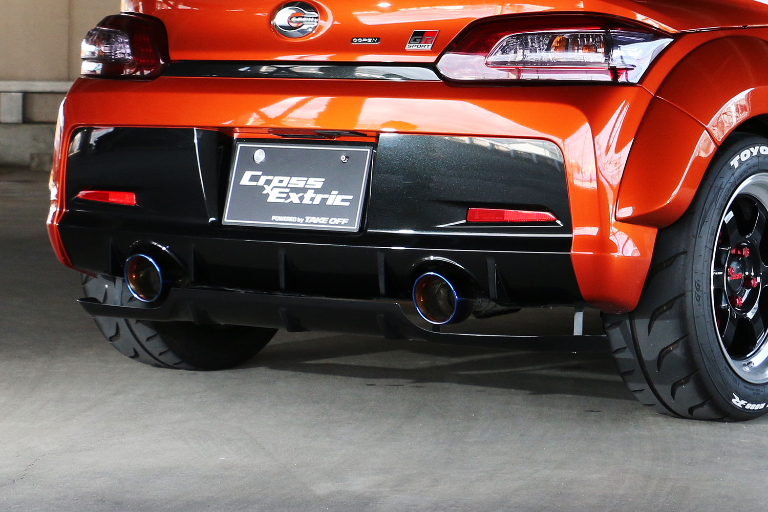 CROSS Extric COPEN GR SPORT LA400K/LA400A　リアディフューザー　カーボン製