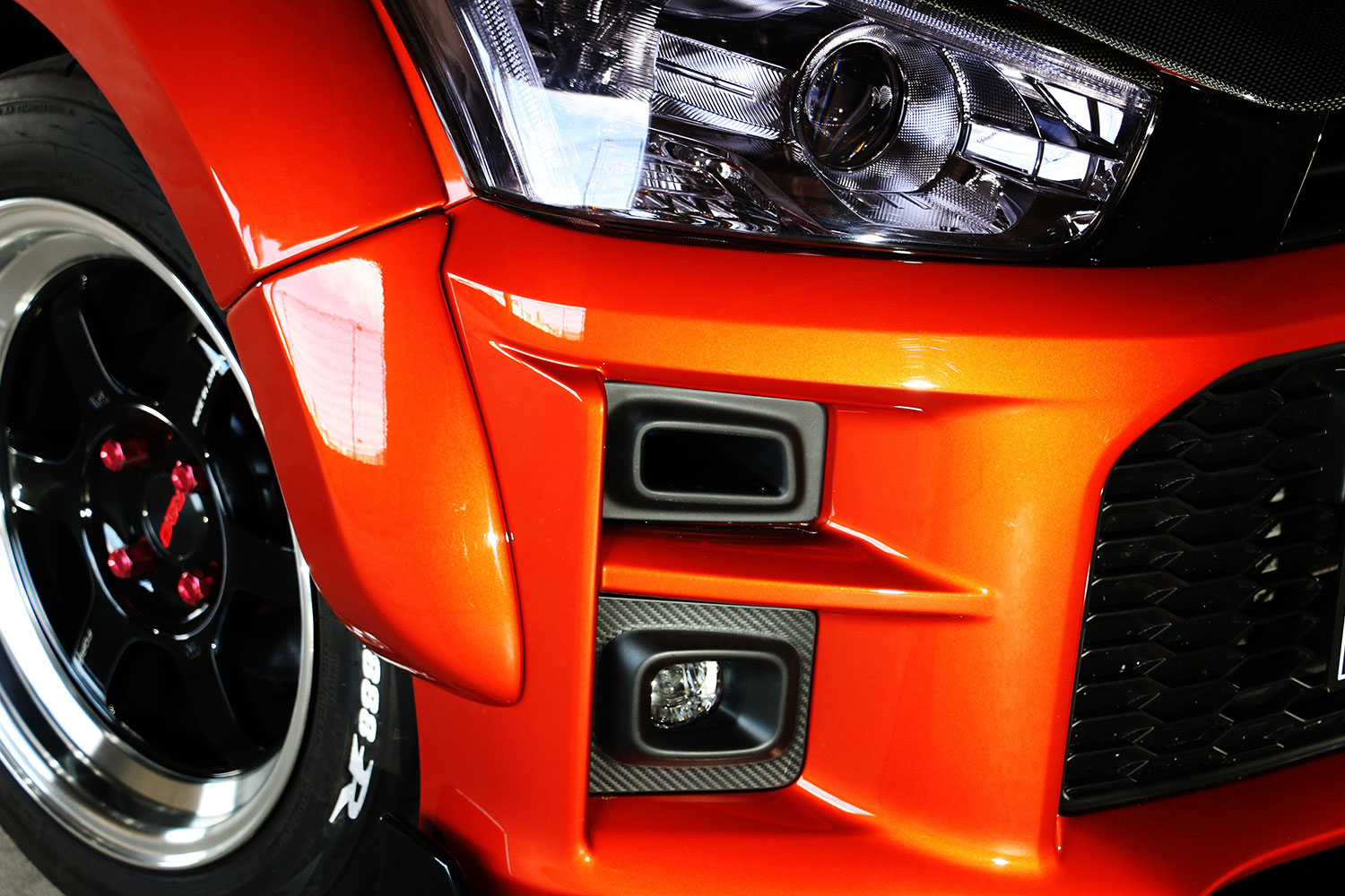 CROSS COPEN GR SPORTバンパー用フロントダクト　LA400K/LA400A FRP製