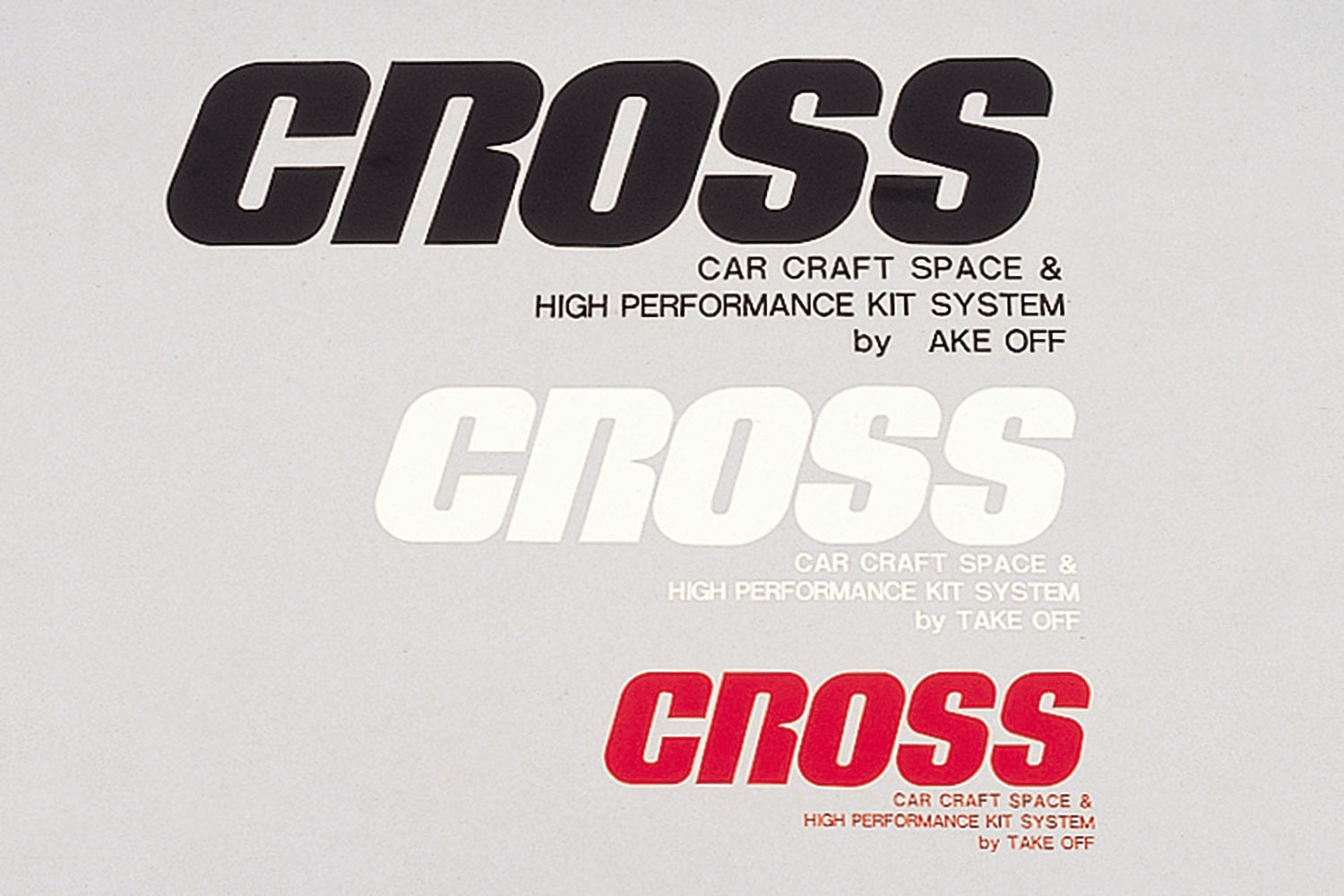 CROSS ステッカー S　[STC0030]